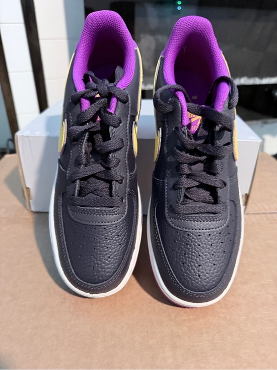 Nike Shoes - Nike Air Force 1 Low in Black, Purple and Yellow